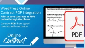 WP Online Contract PDF Print Integration