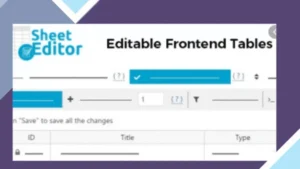 WP Sheet Editor - Editable Frontend Tables