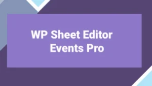 WP Sheet Editor - Events Pro