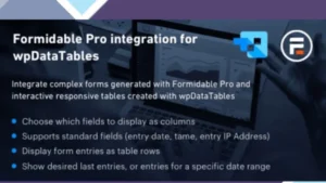 wpDataTables - Formidable Forms