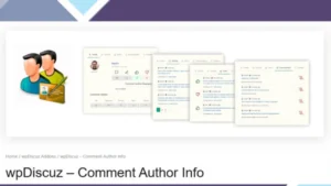 wpDiscuz - Comment Author Info