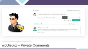 wpDiscuz - Private Comments