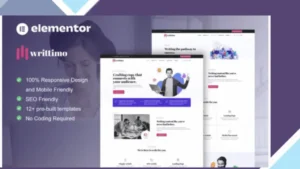 Writtimo - Content Writing Service Agency Elementor Kit