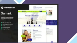 Xamari - Pet Care Services Elementor Template Kit