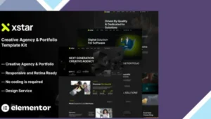 Xstar - Creative Agency and Portfolio Template Kit
