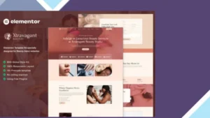 Xtravagant - Beauty Salon Elementor Template Kit