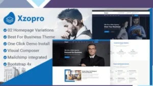 Xzopro - Finance And Business WordPress Theme