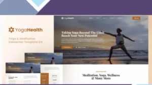 YogaHealth - Yoga and Meditation Elementor Template Kit