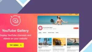 YouTube Plugin - WordPress Gallery for YouTube