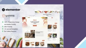 Yumma - Food Recipe Elementor Template Kit