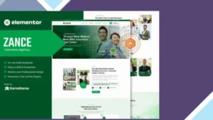 Zance - Insurance Agency Elementor Template Kit