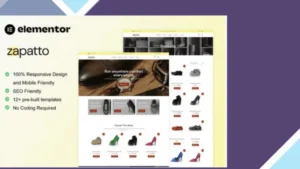 Zapatto - Shoes Store WooCommerce Elementor Template Kit