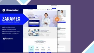 Zaramex - Doctor, Medical and Healthcare Elementor Template Kit
