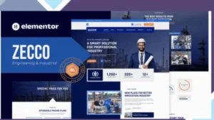 Zecco - Engineering and Industrial Company Elementor Template Kit