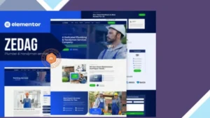 Zedag - Plumber and Handyman Services Elementor Pro Template Kit