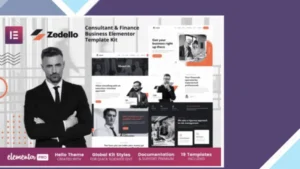Zedello - Consultant and Finance Business Elementor Template Kit