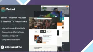 Zeinet - Internet Provider and Satellite TV Template Kit