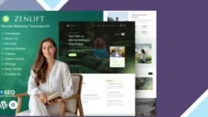 Zenlift - Mental Health Clinic and Consultation Elementor Template Kit