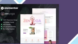 ZenYoga - Yoga and Meditation Elementor Template Kit