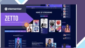Zetto - Podcast and Streaming Production Elementor Template Kit