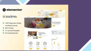 Zocimo - Social Media Marketing Agency Elementor Template Kit