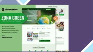 Zona Green - NGOs Environmental Protection Elementor Template Kit