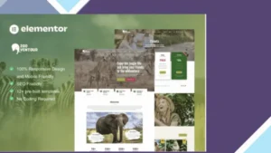 Zooventour - Safari and Zoo Elementor Pro Template Kit