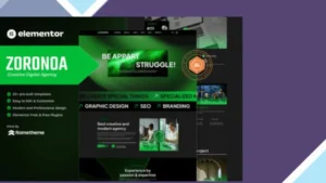 Zoronoa - Creative Digital Agency Elementor Template Kit