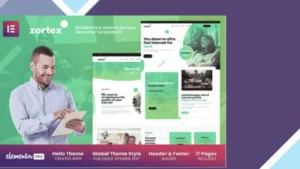 Zortex - Broadband and Internet Services Elementor Template Kit