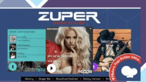 Zuper - Shoutcast and Icecast Radio Player With History