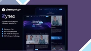 Zynex - Digital Marketing Agency Elementor Template Kit